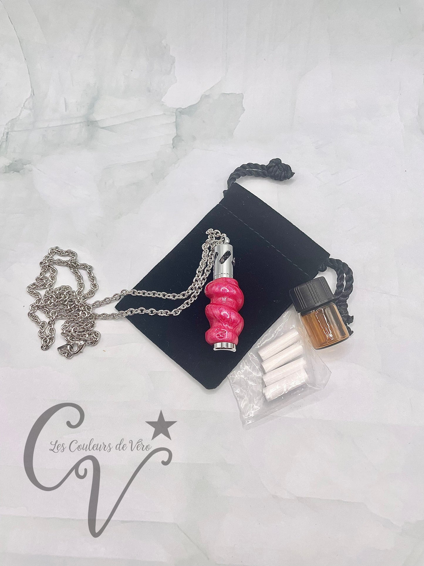 aromatherapy necklace; At the center of the Earth!