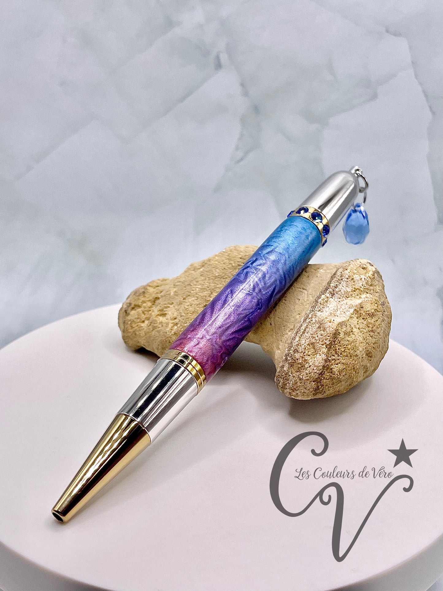 Stylo bille de collection Charme de Diva; Ciel céleste!